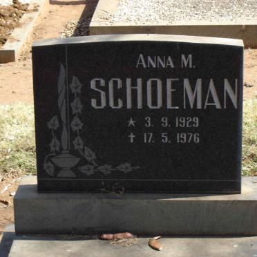 SCHOEMAN Anna M