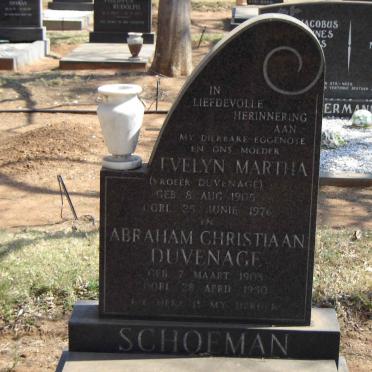 SCHOEMAN Evelyn Martha