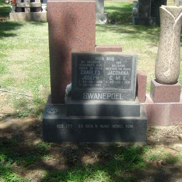 SWANEPOEL Charles Joseph 1928-1987 &amp; Jacomina C.M.E. 1931-