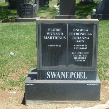 SWANEPOEL Floris Wynand Marthinus 1969- &amp; Engela Petronella Johanna BRITS 1969-1999