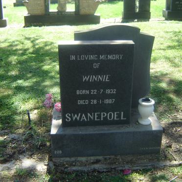 SWANEPOEL Winnie 1932-1987