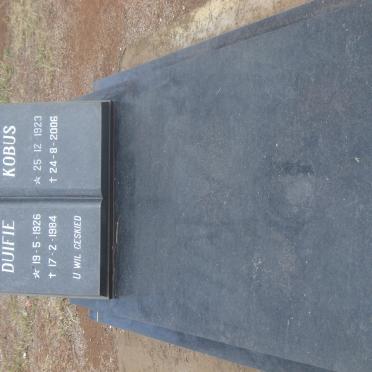 SWART Kobus 1923-2006 &amp; Duifie 1926-1984