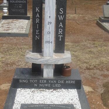 SWART Karien –1984 :: SWART Cornelia Catharina nee KIES -1962