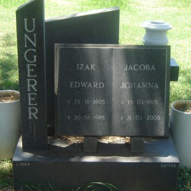 UNGERER Izak Edward 1905-1995 &amp; Jacoba Johanna 1915-2000