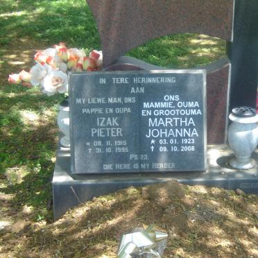 ?? Izak Pieter 1915-1995 &amp; Martha Johanna 1923-2008