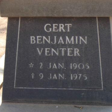 VENTER Gert Benjamin