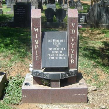 VYVER Wimpie, van der 1971-1991