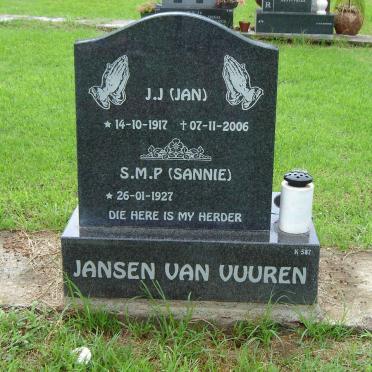 VUUREN J.J., Jansen van 1917-2006 &amp; S.M.P. 1927-