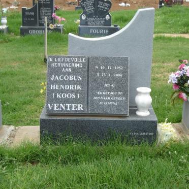 VENTER Jacobus Hendrik 1952-2006