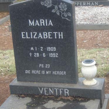 VENTER Maria Elizabeth 1909-1992