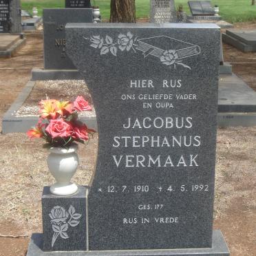 VERMAAK Jacobus Stephanus 1910-1992