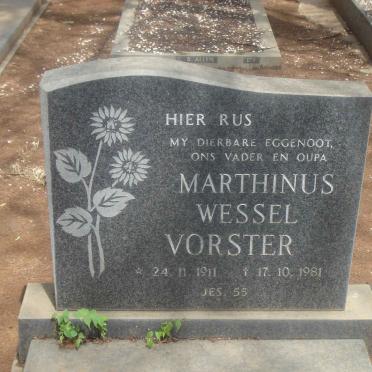 VORSTER Marthinus Wessel 1911-1981