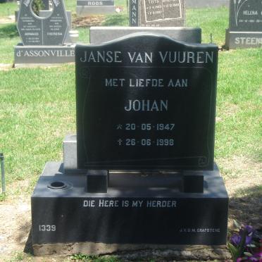 VUUREN Johan, Janse van 1947-1998