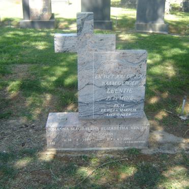 VENTER Johanna Magdalena Elizabetha nee SCHOEMAN 1949-2003