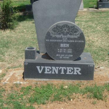 VENTER Ben 1933-2000