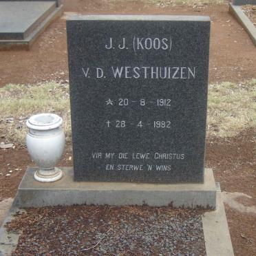 WESTHUIZEN J.J., v.d. 1912-1982