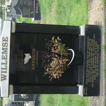 WILLEMSE Ben 1932-2002 &amp; Annatjie 1947-