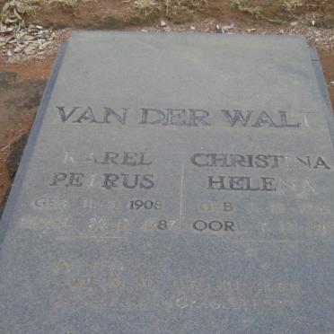 WALT Karel Petrus, van der 1908-1987 &amp; Christina Helena 1945-1982
