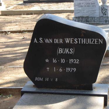 WESTHUIZEN A S VAN DER