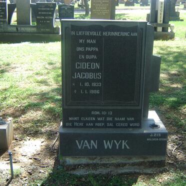 WYK Gideon Jacobus, van 1933-1986