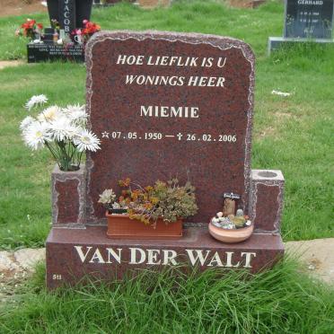 WALT Miemie, van der 1950-2006
