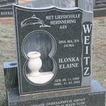 WEITZ Ilonka Elaine 1959-2002