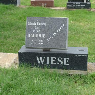 WIESE Haughie 1913-2003