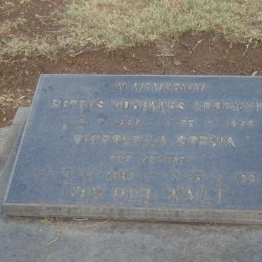 WALT Petrus Johannes Lodewyk VAN DER