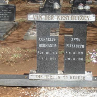 WESTHUIZEN Cornelus Hermanus VAN DER