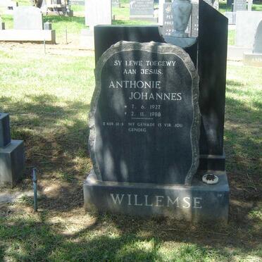 WILLEMSE Anthonie Johannes 1927-1988