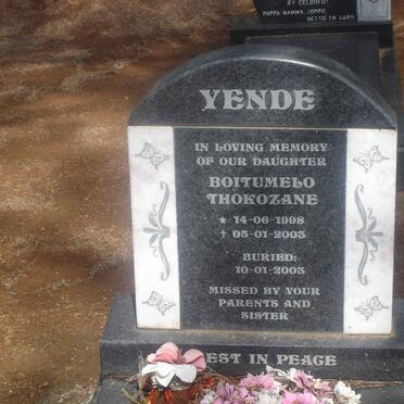 YENDE Boitumelo Thokozane