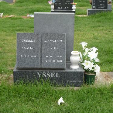 YSSEL N.J.G. 1935-  &amp; Hannatjie J.C. 1936-2004