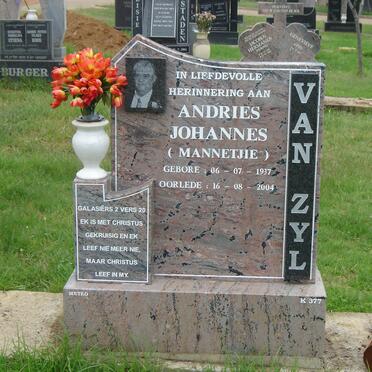 ZYL Andries Johannes, van 1937-2004