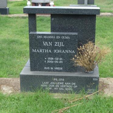 ZIJL Martha Johanna, van 1924-2001