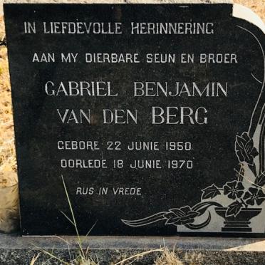 BERG Gabriel Benjamin, van den 1950-1970