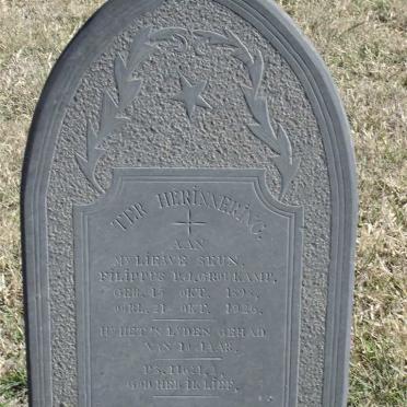CROUCAMP Filippus P.J. 1898-1926