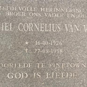WYK Niel Cornelius, van 1926-1998