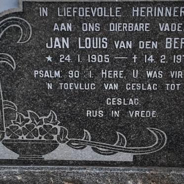BERG Jan Louis, van den 1905-1976