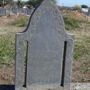 JOUBERT Dorathea Louisa nee WEIJER 1852-1939