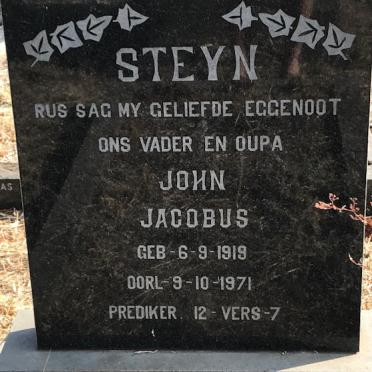 STEYN John Jacobus 1919-1971