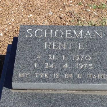 SCHOEMAN Hentie 1970-1975