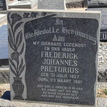 PRETORIUS Frederick Johannes 1927-1961