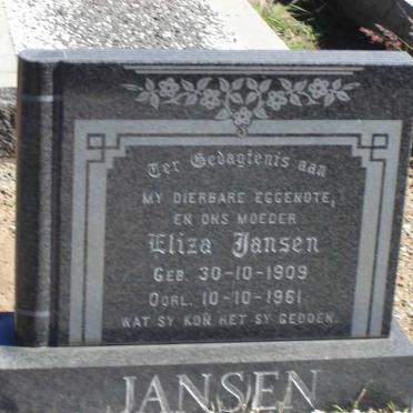 JANSEN Eliza 1909-1961