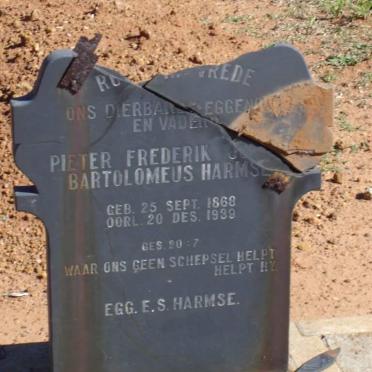 HARMSE Pieter Frederik J. Bartolomeus 1868-1939