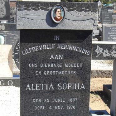 SWANEPOEL Aletta Sophia 1897-1978