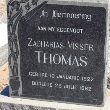 THOMAS Zacharias Visser 1927-1962