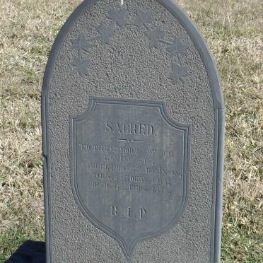 ROBINSON Samuel Francis 1912-1925