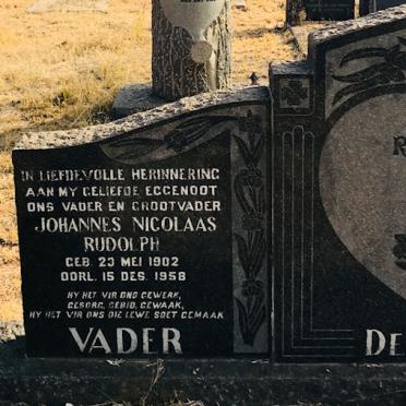 BEER Johannes Nicolaas Rudolph, de 1902-1958 &amp; Johanna Hendrina STANDER 1903-1992