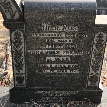 BEER Johannes Fredirik, de 1874-1947 &amp; Catharina Helena SCHOEMAN 1873-1954