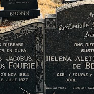 FOURIE Louis Jacobus Petrus 1884-1973 &amp; Cecilia Johanna nee NEL 1885-1971 :: BEER Helena Aletta Susanna, de nee FOURIE 1915-